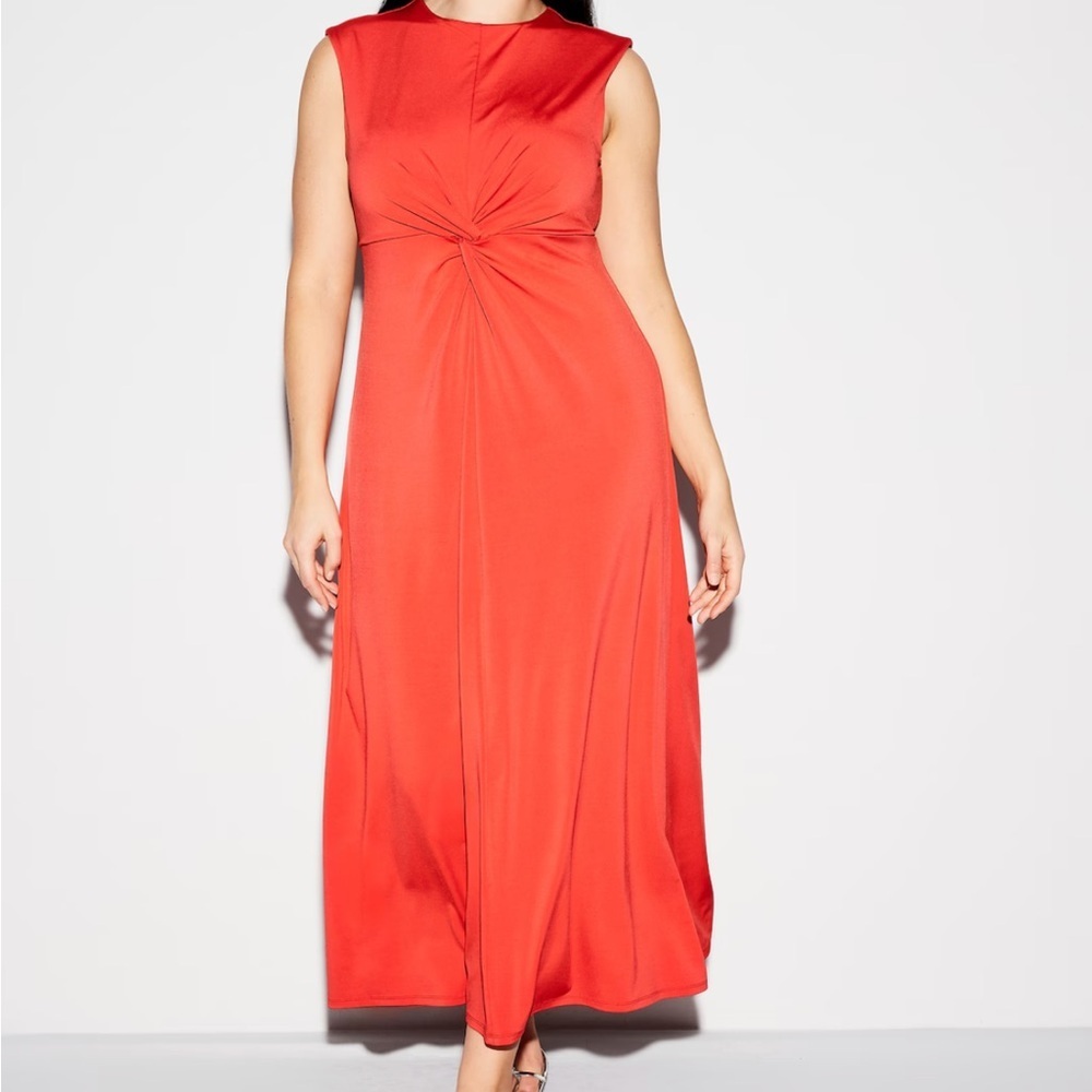 Old Navy The Occasion Twist-Front Maxi Dress – NWT – Size XL – Coral - Picture 4 of 15
